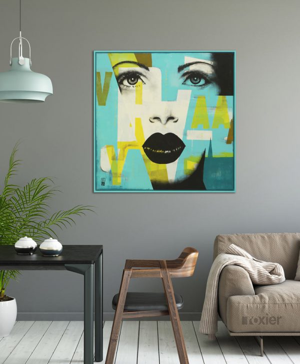 Vintage Blue Wonder - Incl. Lijst - Ronald Hunter - Afbeelding 2