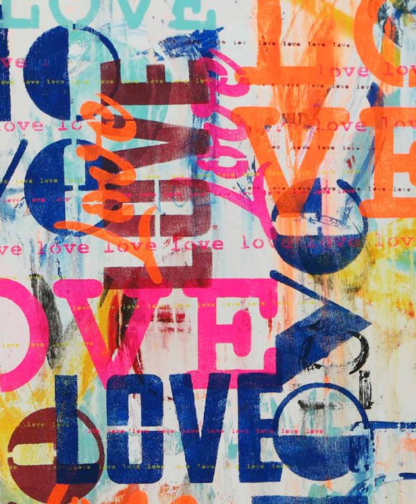 LOVE in Technicolor Vertical - Ronald Hunter - Afbeelding 5