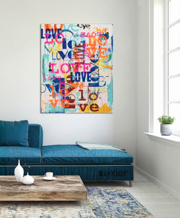 LOVE in Technicolor Vertical - Ronald Hunter - Afbeelding 2