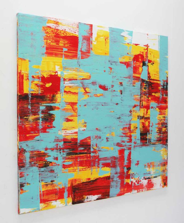 Static Red & Turquoise XL - Afbeelding 3