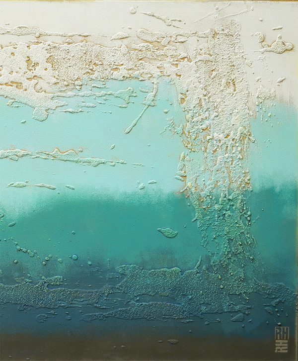 Oceanic Blues - Abstract oceaan schilderij