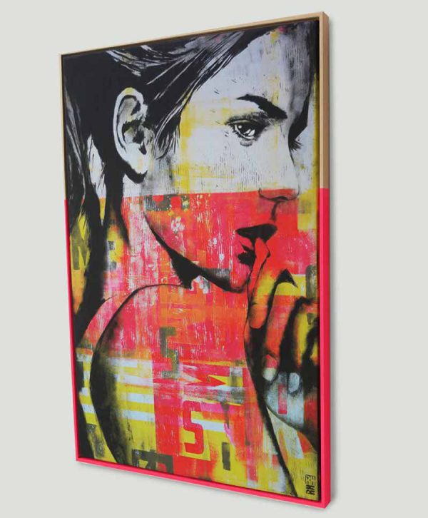 Neon Girl - Modern schilderij - Afbeelding 4