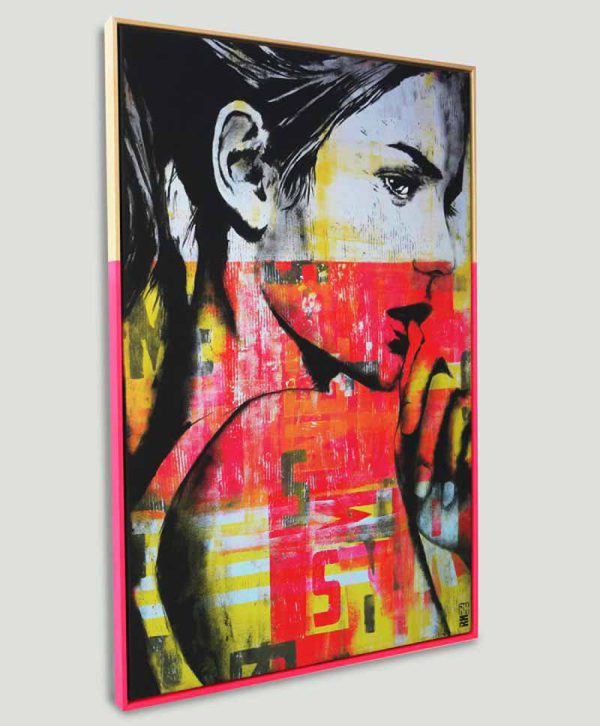 Neon Girl - Modern schilderij - Afbeelding 5