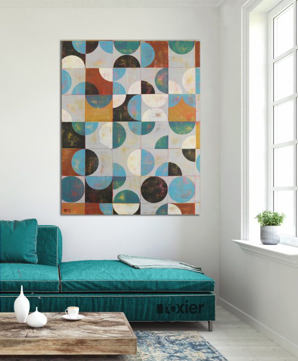 groot grijs schilderij