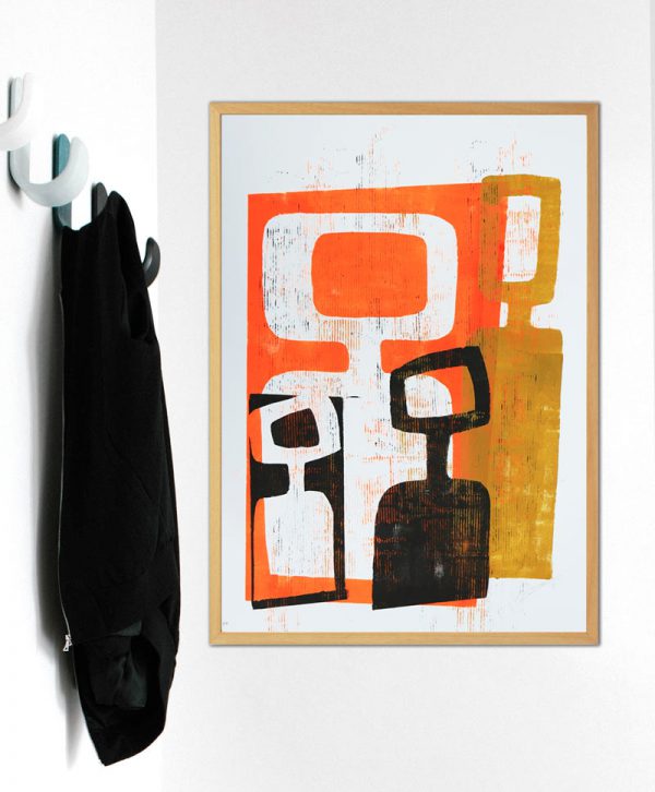 Family Portrait Orange - Large - Afbeelding 2