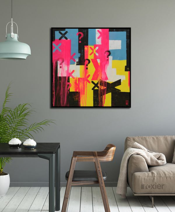 Typopop in neon - Modern schilderij - Afbeelding 2