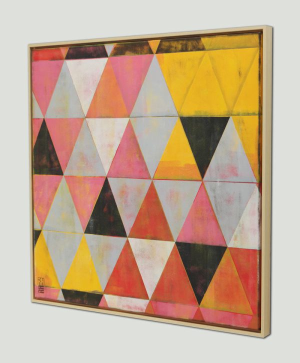 Traffic Pink Triangle - Incl. Lijst - Afbeelding 4