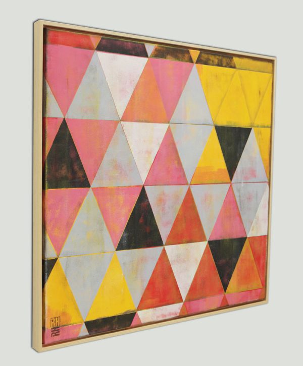 Traffic Pink Triangle - Incl. Lijst - Afbeelding 3
