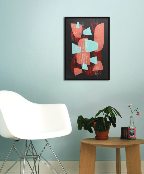 Fractured Black 4 - Incl Lijst - Afbeelding 2