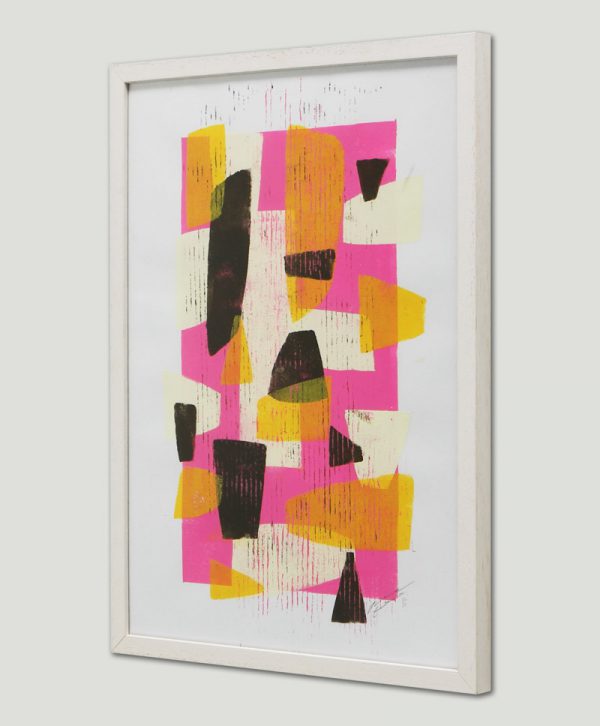 Fractured Yellow - Incl Lijst - Afbeelding 3