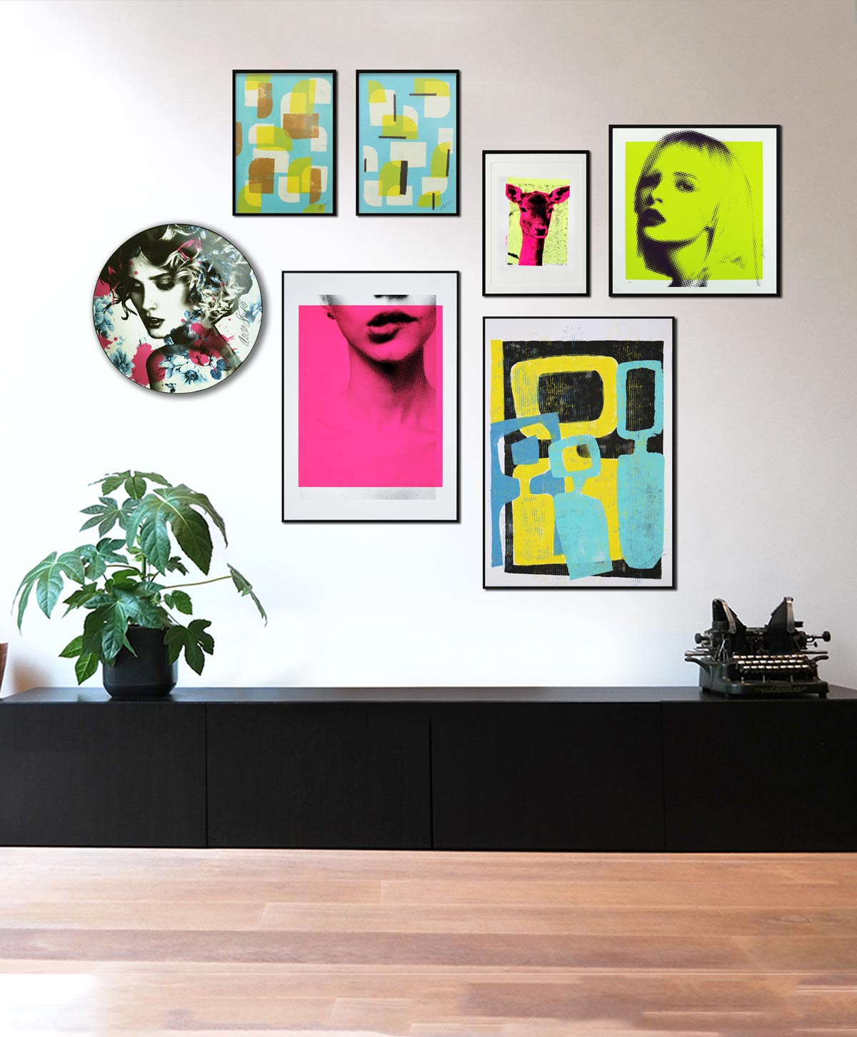 kunstmuur maken samenstellen gallery wall artwall galerie thuis kunstmuur maken