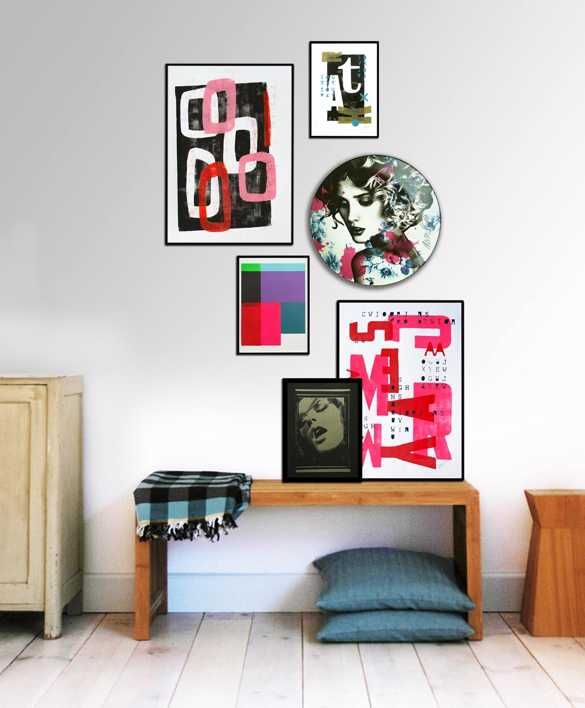 kunstmuur maken samenstellen gallery wall artwall galerie thuis kunstmuur maken