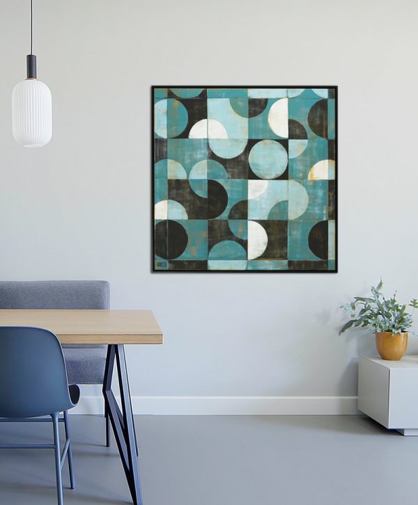 Traffic Square Turquoise - Incl. Lijst - Afbeelding 2
