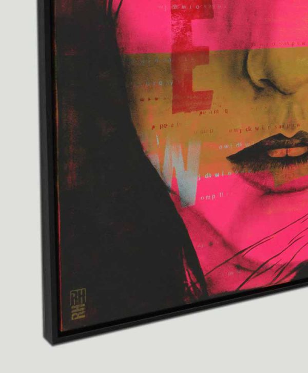 French Girl in Pink - Modern schilderij - Afbeelding 6