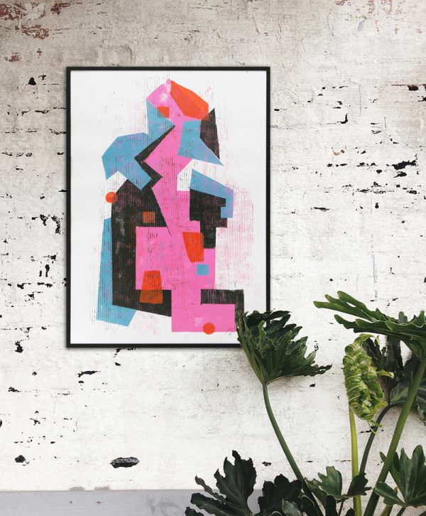 Kubisme schilderij - Fractured City - Afbeelding 2