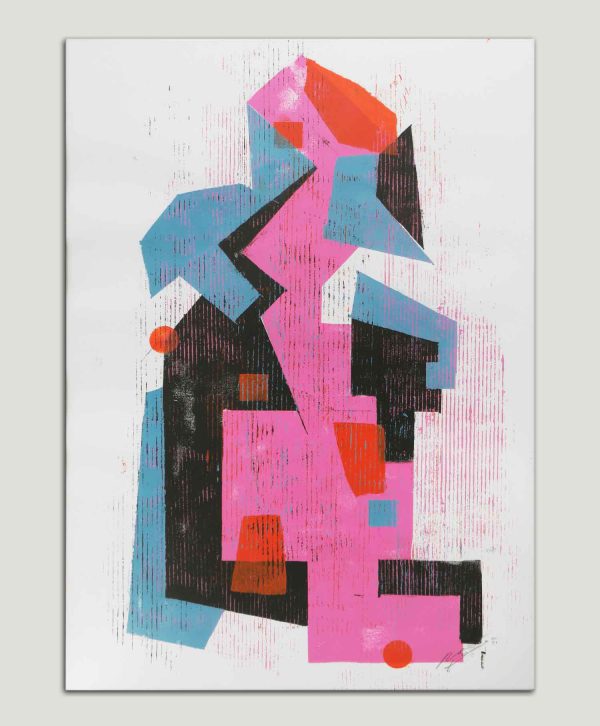 Kubisme schilderij - Fractured City - Afbeelding 3