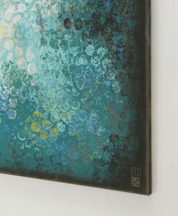 Vierkant "Boiling Bubbles Blue" - Afbeelding 6