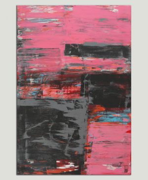 roze modern schilderij