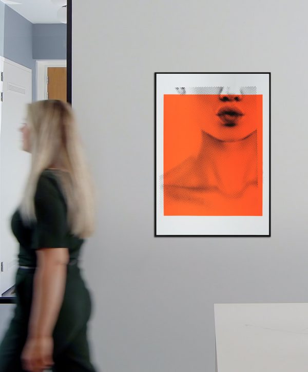Kissing Lip in Neon orange - Afbeelding 2