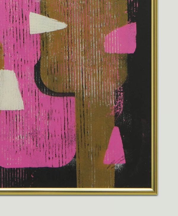 Purple & Brown Duet - Incl Lijst - Ronald Hunter - Afbeelding 5