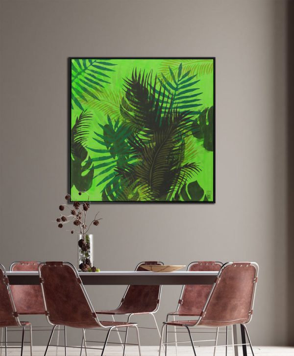Forest in Green - Incl Lijst - Afbeelding 2