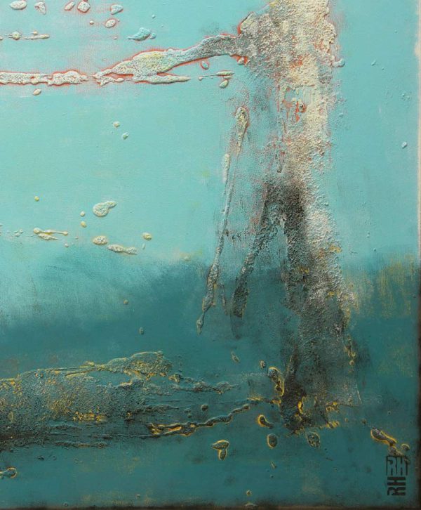 Schilderij "Blue Lagoon Landscape" - Afbeelding 6