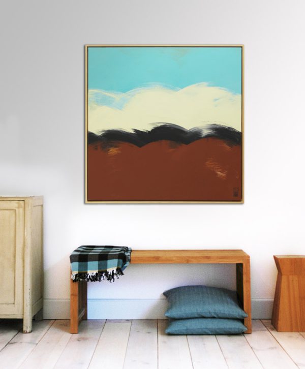The Wave in Brown - Incl Lijst - Afbeelding 2