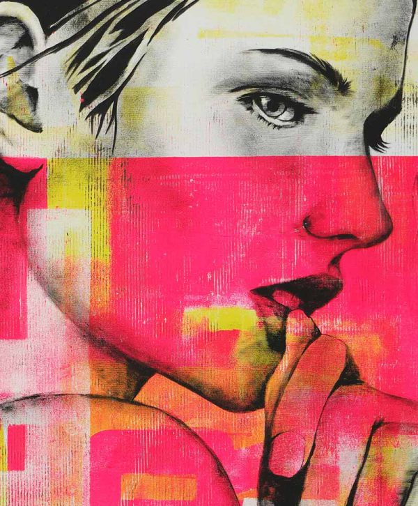 Neon Girl - Incl. Lijst - Ronald Hunter - Afbeelding 5