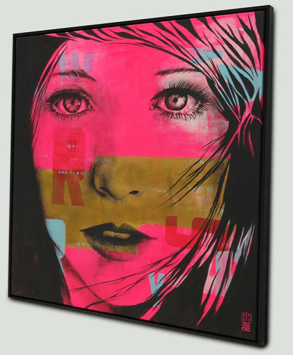 French Girl in Pink - Incl Lijst - Ronald Hunter - Afbeelding 4
