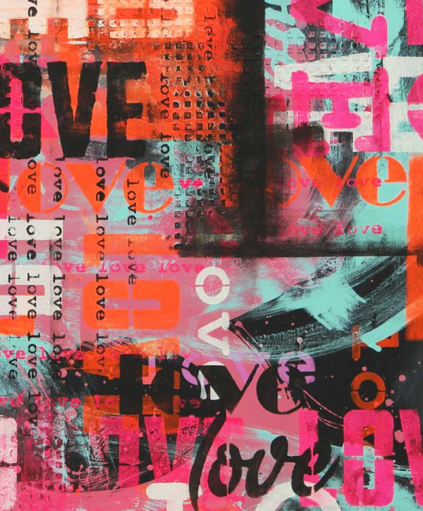 LOVE in Technicolor on Black - Ronald Hunter - Afbeelding 5