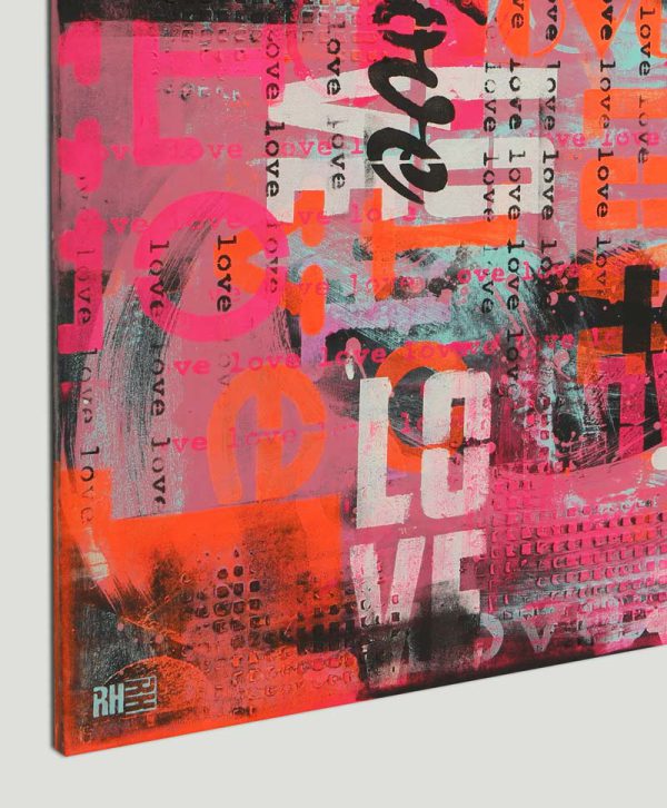LOVE in Technicolor on Black - Ronald Hunter - Afbeelding 6