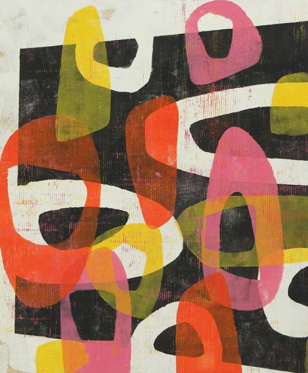 Round & Round in Pink and Orange - Incl Lijst - Afbeelding 5