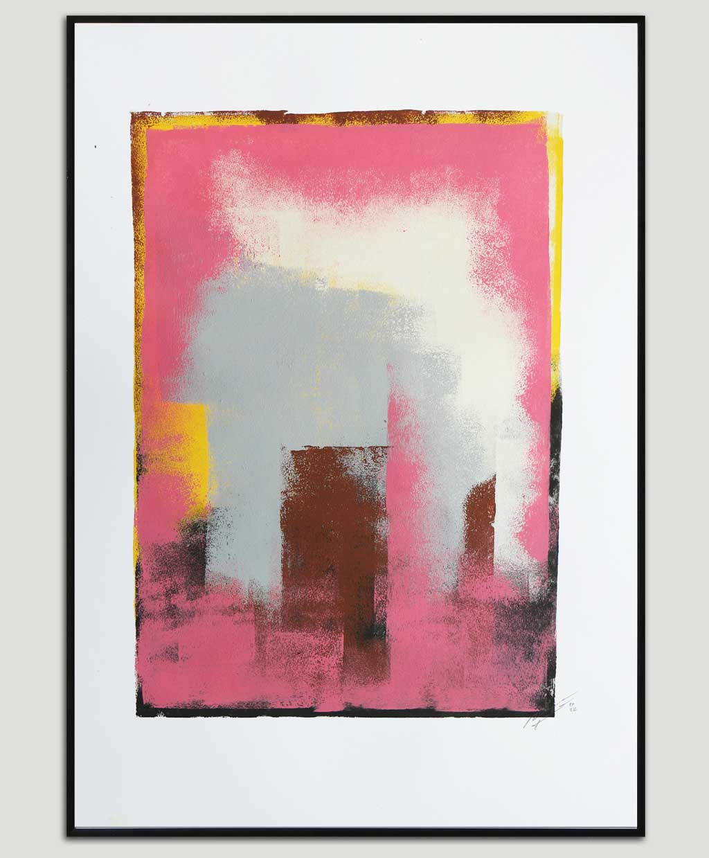 beginnen Vormen Verstikken Betaalbaar Roze Schilderij A2 Papier | Pink Living | Galerie roxier