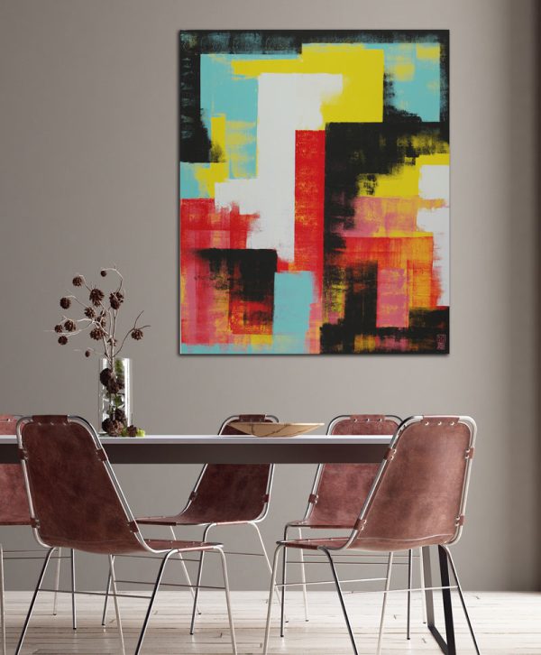 Untit. Yell-Red- canvas print - Afbeelding 2