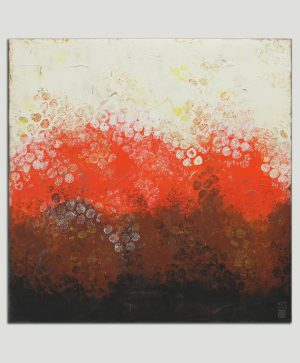abstract rood schilderij