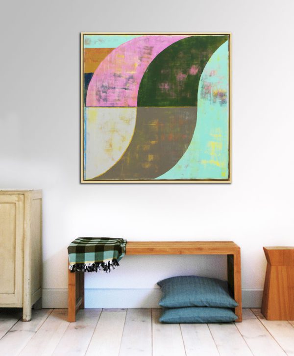 Circle in Circle Green - Incl Lijst - Afbeelding 2