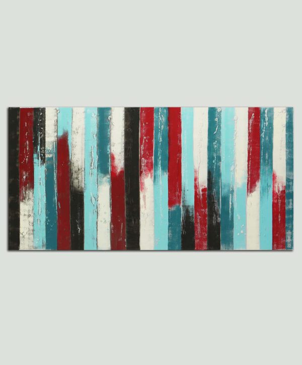Blue paneled landscape groot - Afbeelding 2