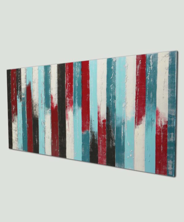 Blue paneled landscape groot - Afbeelding 4