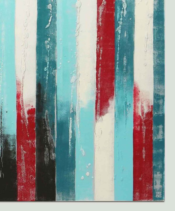 Blue paneled landscape groot - Afbeelding 6