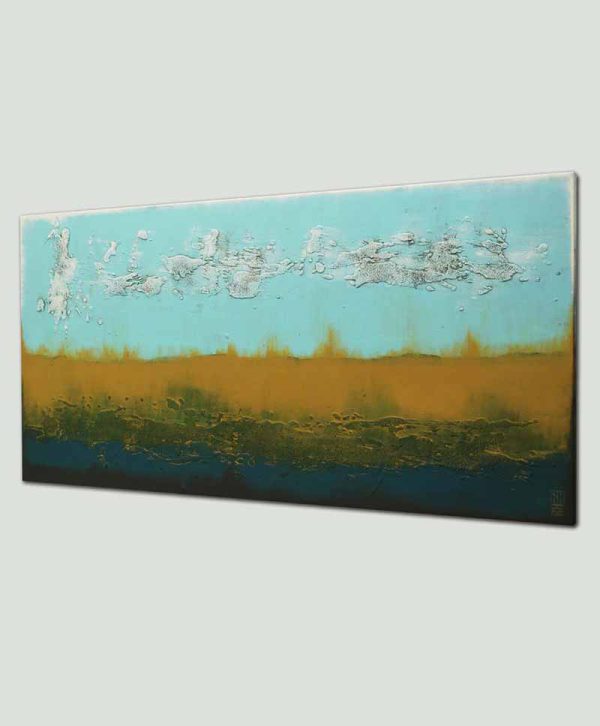 Landschap schilderij camel Turquoise