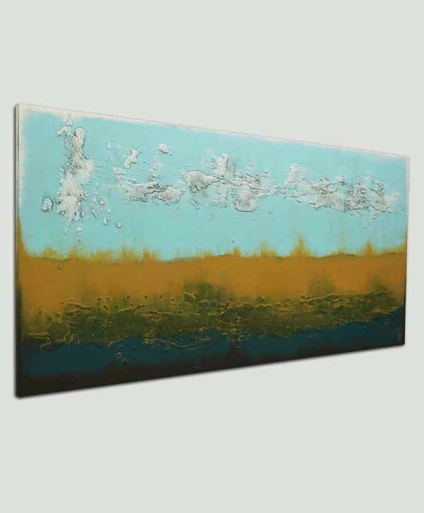Landschap schilderij camel Turquoise