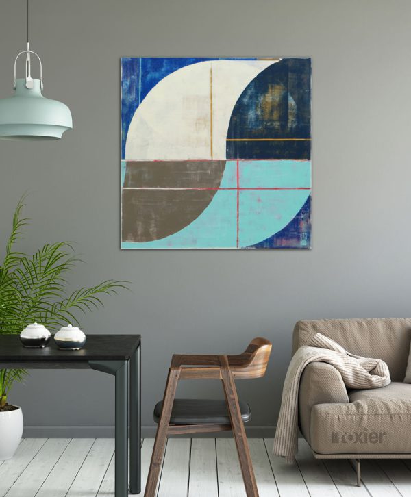 Circle in Circle Blue - Afbeelding 2