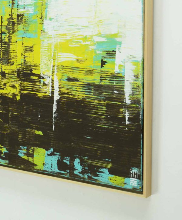 bruin schilderij met lijst kopen abstract