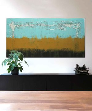 groot modern landschap schilderij abstract xl