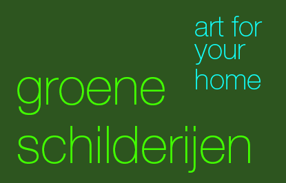 Groene schilderijen