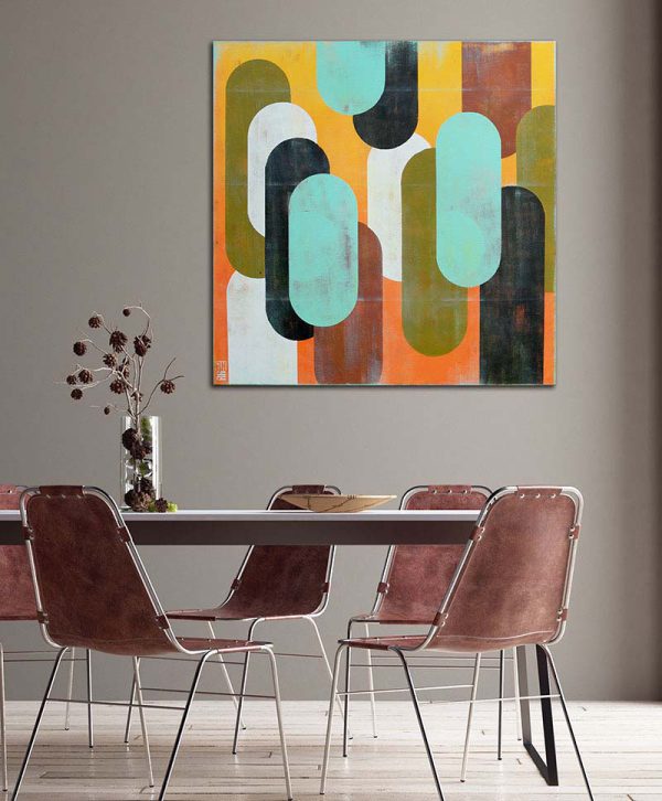 Abstract schilderij Traffic sunny