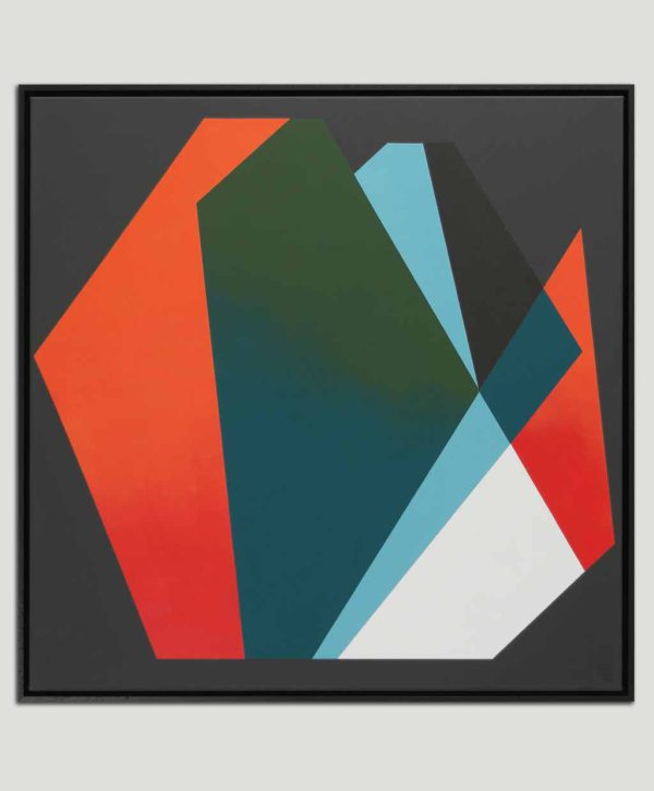 Diamond Red-Blue Whale - Modern schilderij