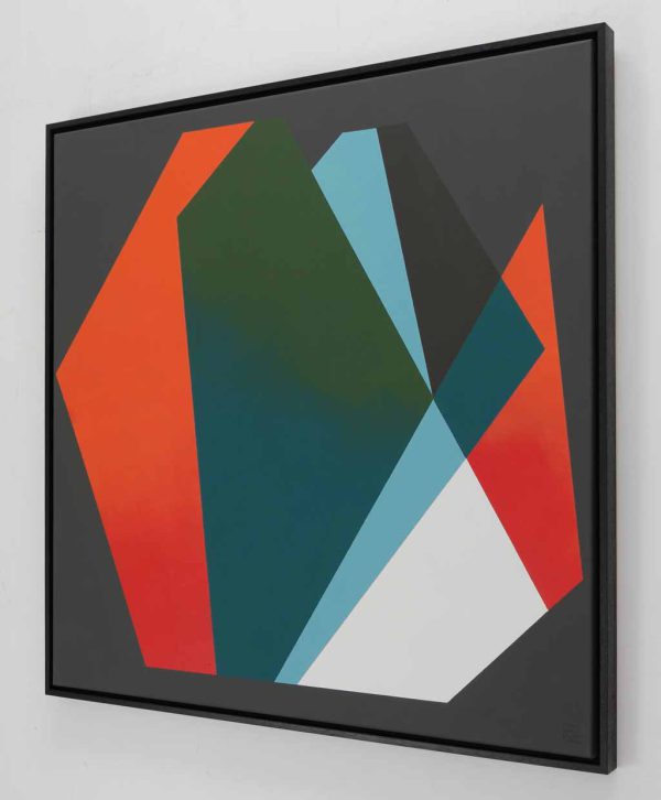 Diamond Red-Blue Whale - Modern schilderij - Afbeelding 4