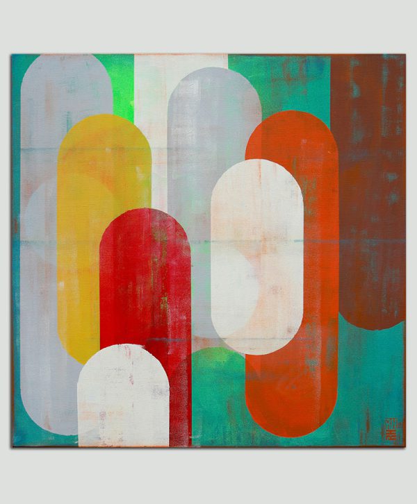 Traffic FC Brown- Modern schilderij - Afbeelding 4