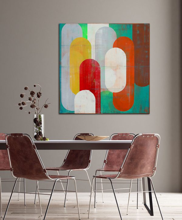 Traffic FC Brown- Modern schilderij - Afbeelding 2